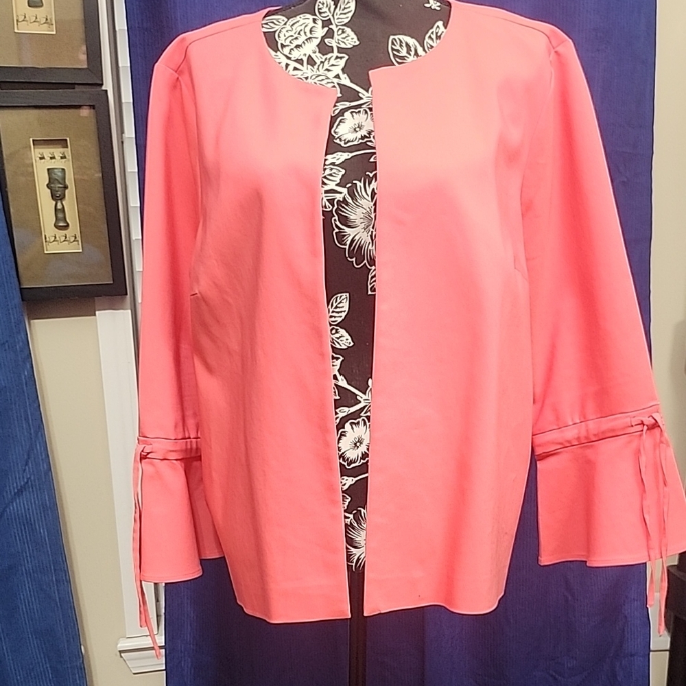 Chaus Coral Open-Front Jacket